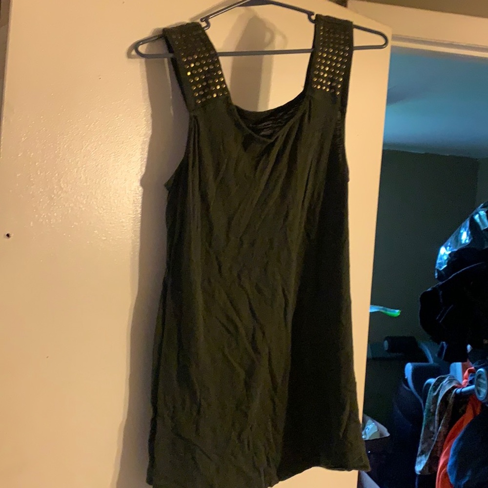 Green tank top
